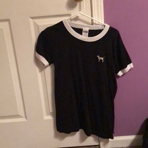 pink short sleeve shirt